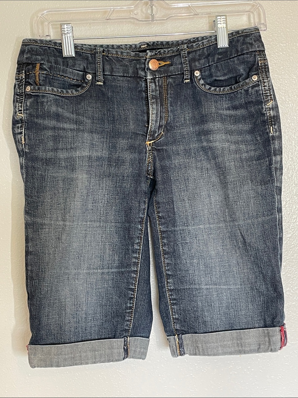 Banana Republic Dark Wash Denim Bermuda Shorts